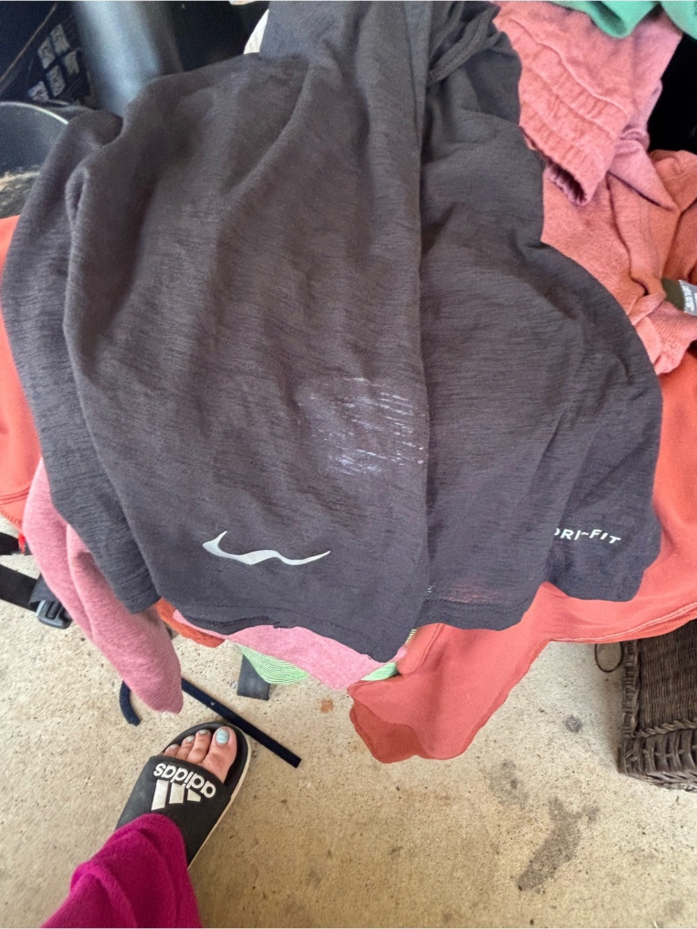Nike Black Racerback Tank with Drape Back - Picture 2 of 3